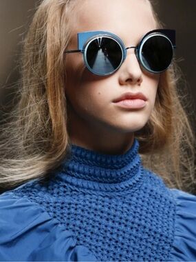 FENDI sunglasses turquoise cat eye FF 0177/S W5I